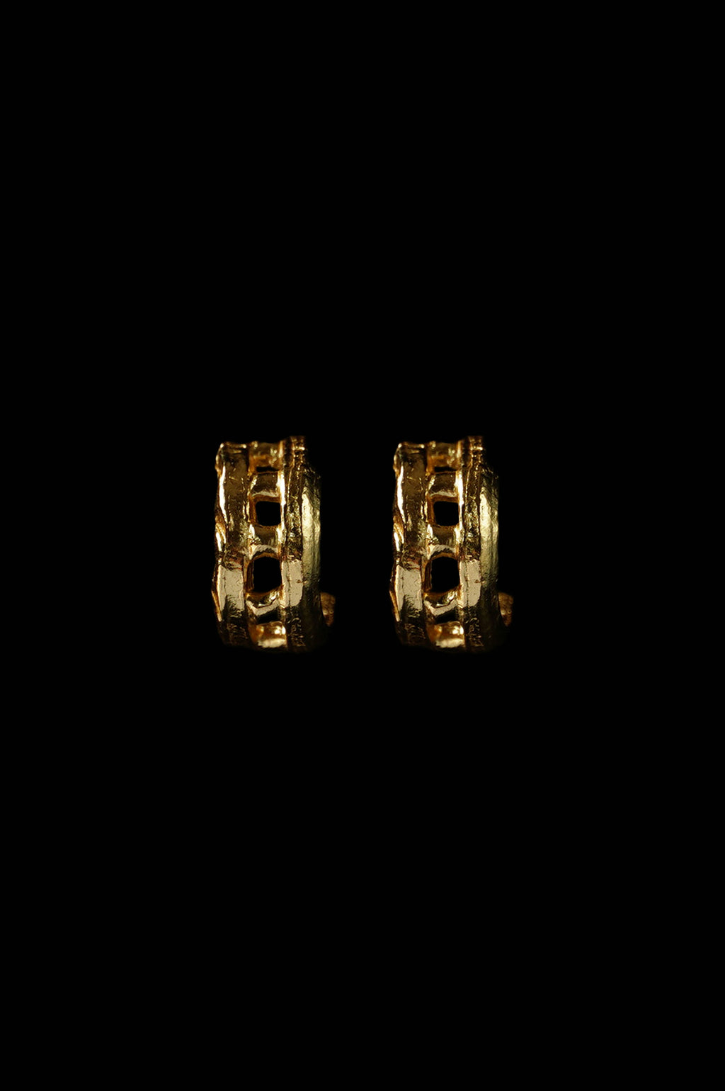 loosey earrings, mini - K18 Plated
