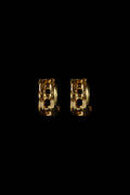 loosey earrings, mini - K18 Plated
