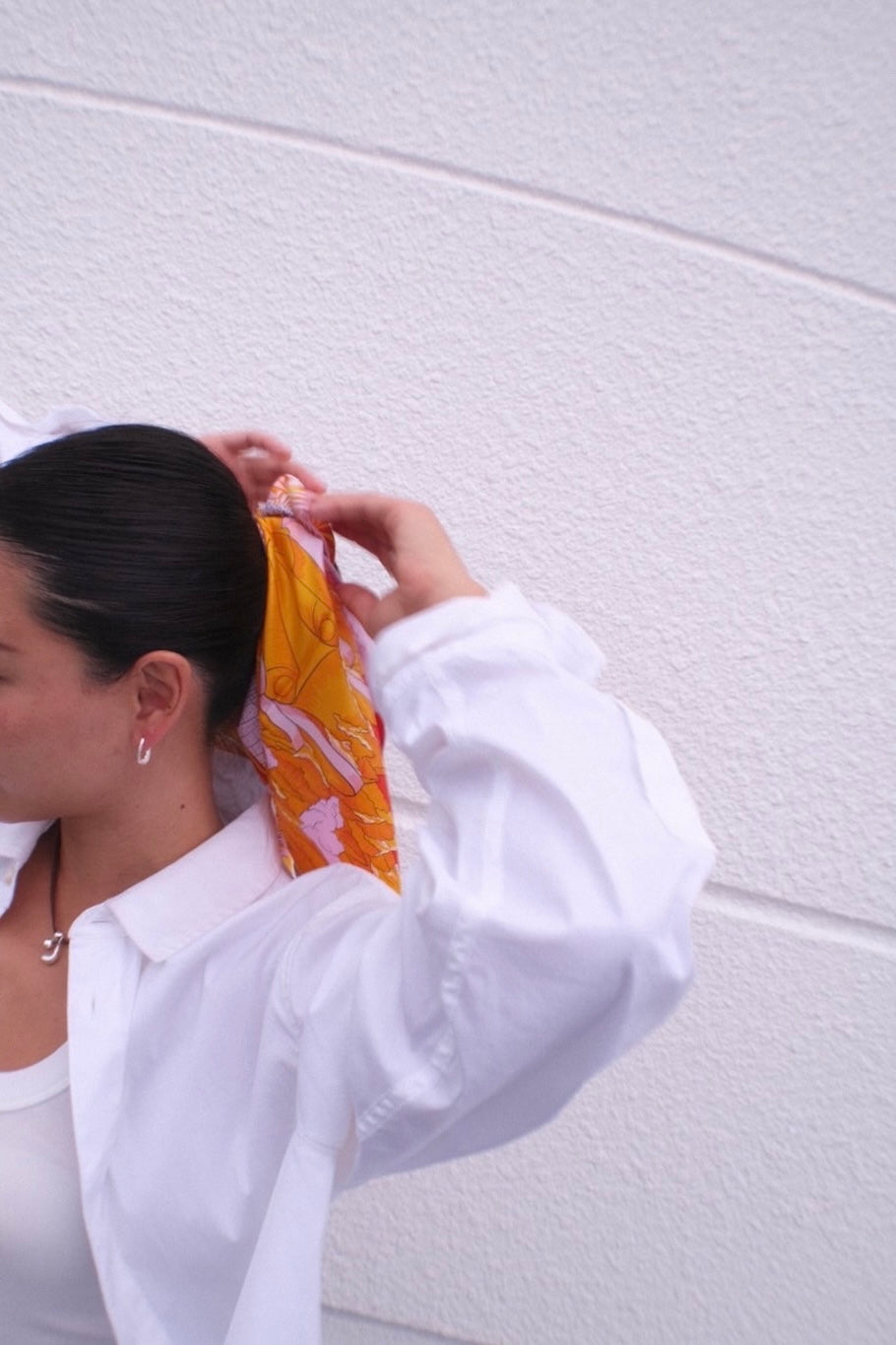peach earrings