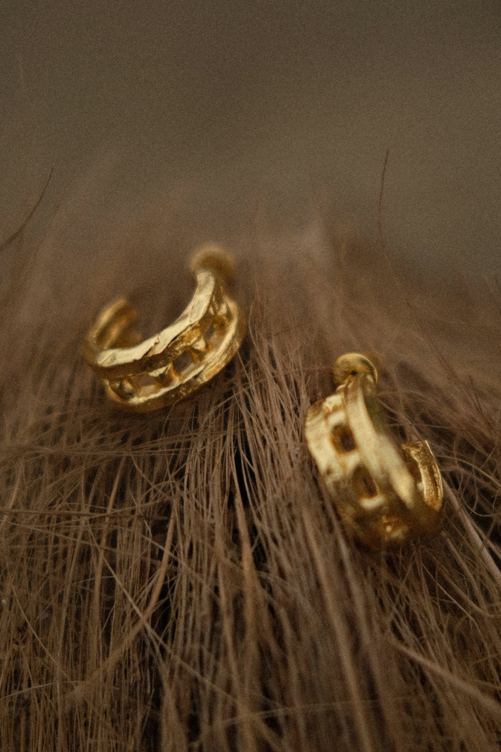 loosey earrings, mini - K18 Plated