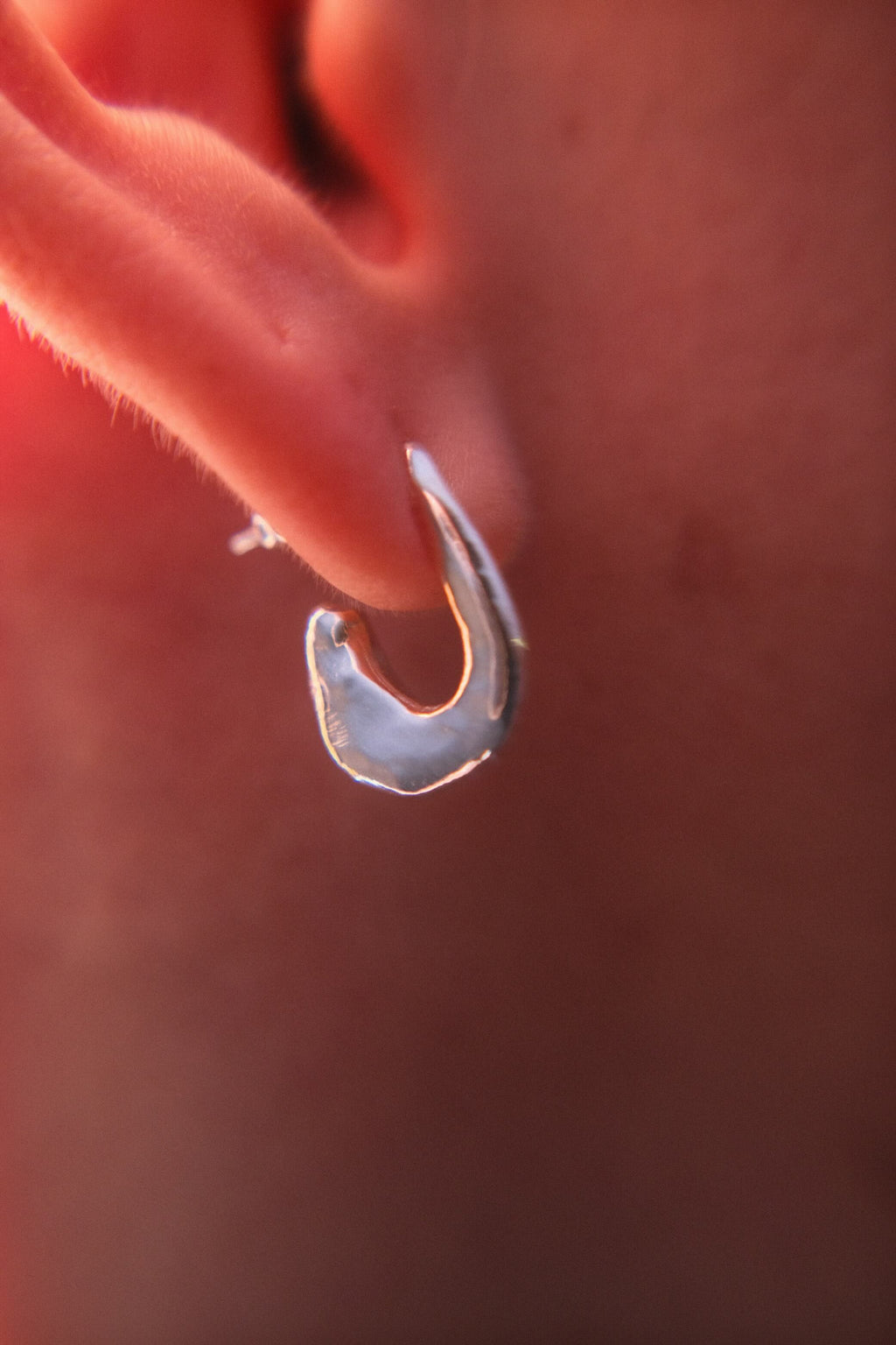 peach earrings