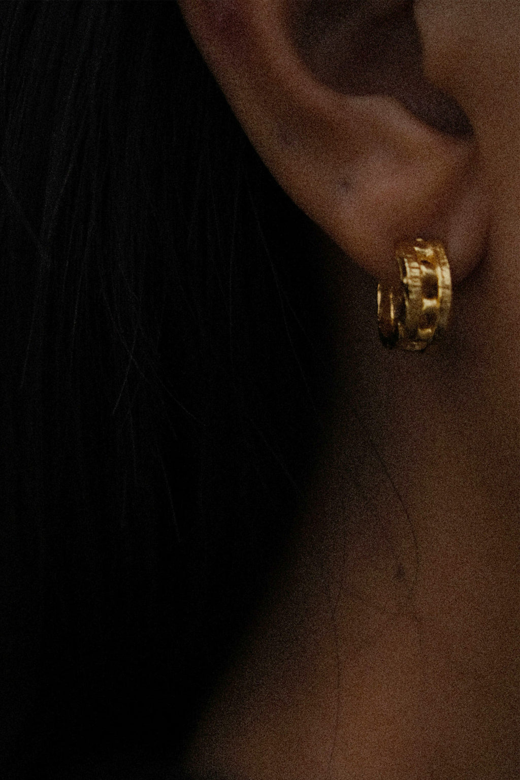 loosey earrings, mini - K18 Plated