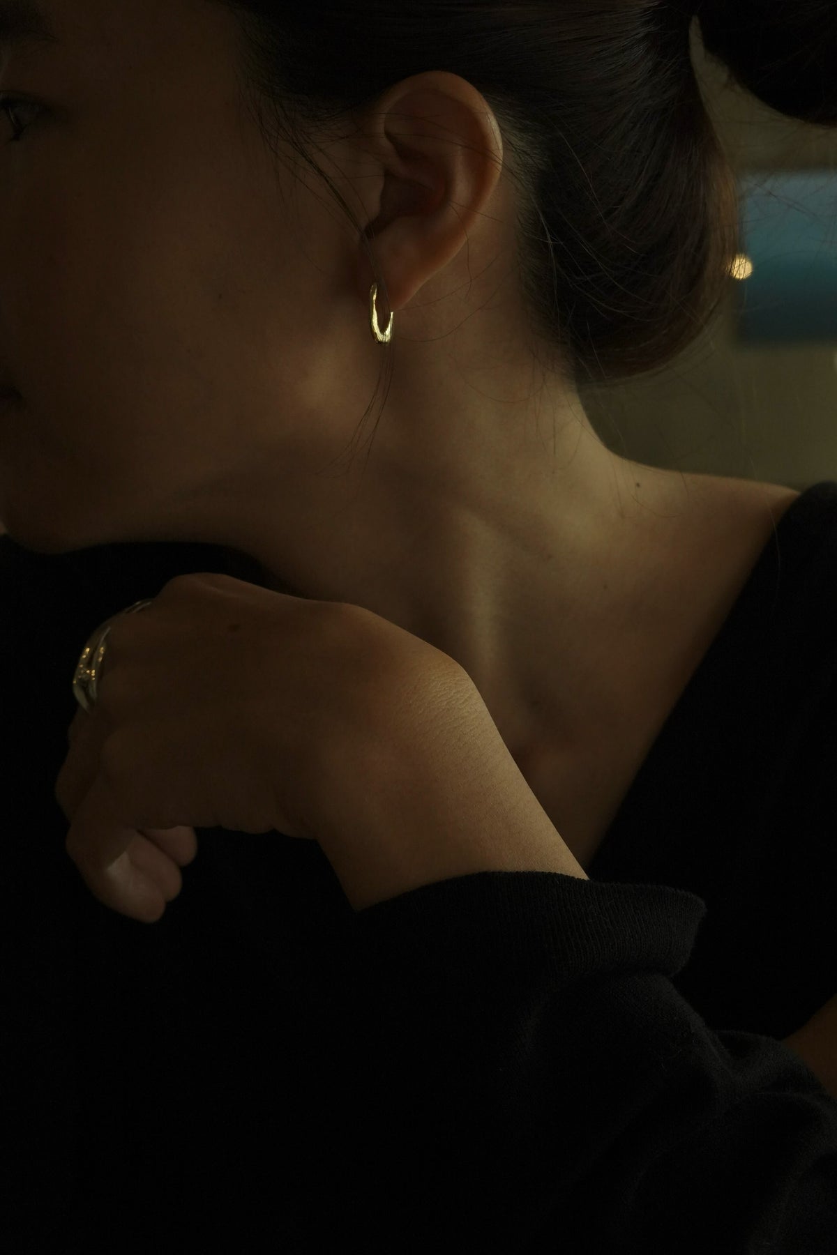 peach earrings